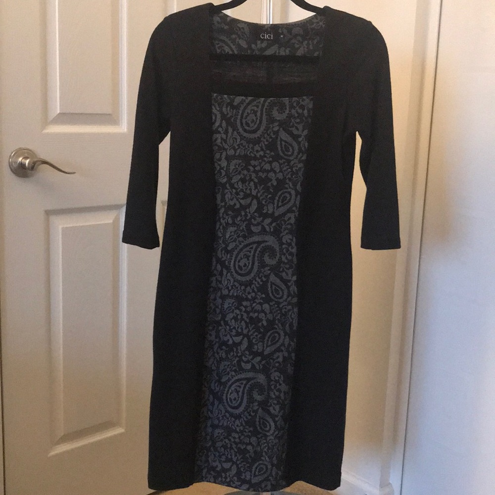 Black sweater dress